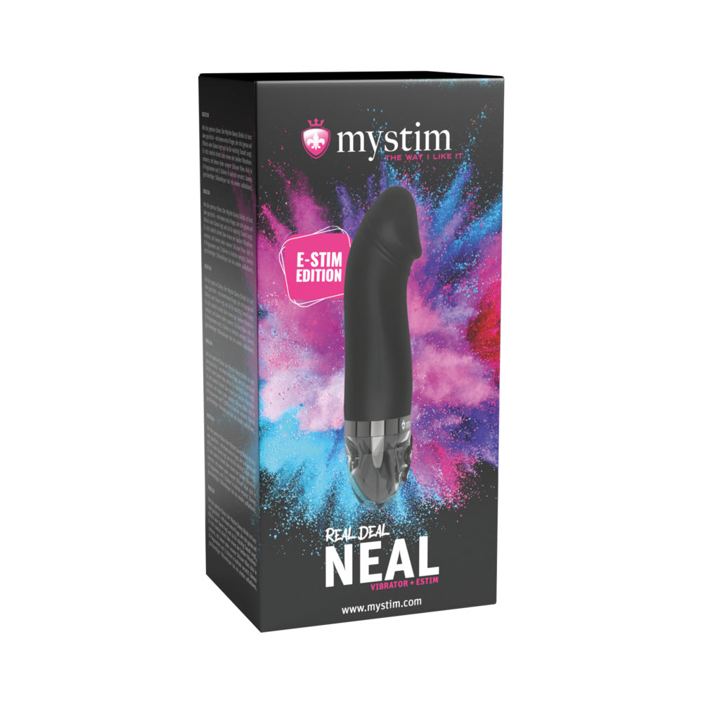 Mystim Real Deal Neal eStim Vibrator Black-0